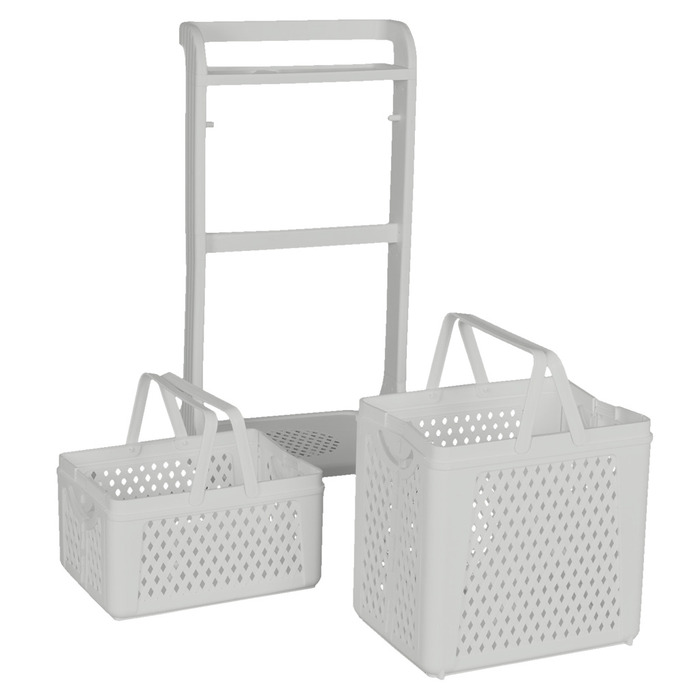 Plasttrolley m/aftagelige kurve - REN